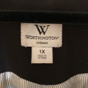 Worthington women’s black blazer 1x